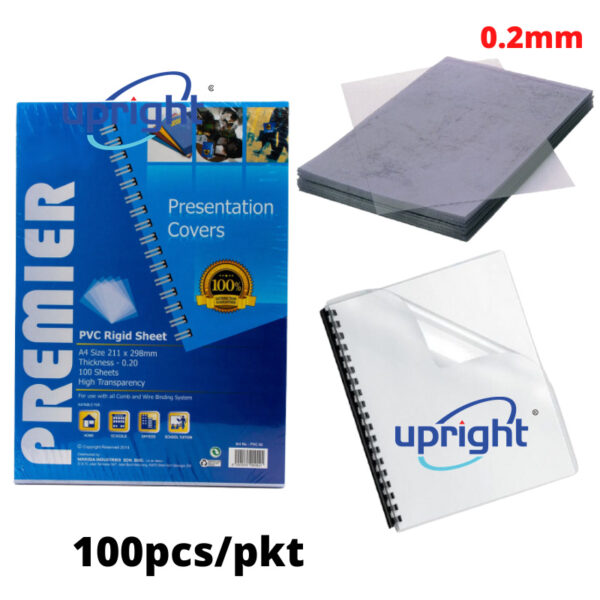 Upright High Quality Transparent PVC Sheet Binding Cover Book Cover A3 ...